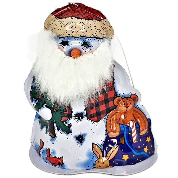 Hallmark Keepsake Ornament Christmas - Cool Character - Pressed Tin Snowman 2000 - Picture 2 of 10